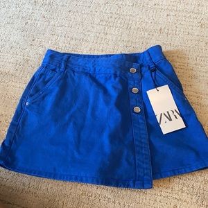 NWT Blue Denim Zara Skort